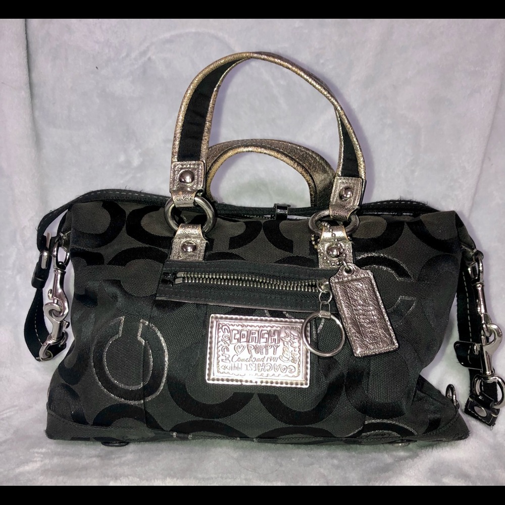 Coach signature poppy hangbag purse